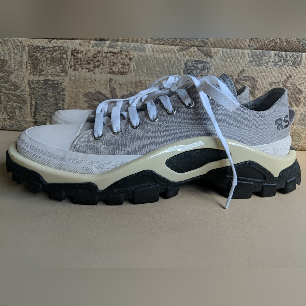 Adidas RAF Simons RS Detroit Runner Grey White Sneakers Size 8